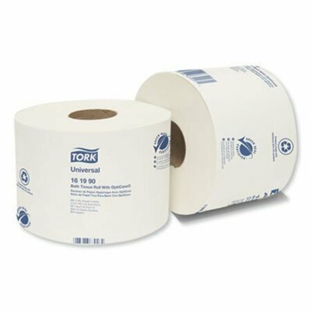 ESSITY 61990, UNIVERSAL BATH TISSUE ROLL WITH OPTICORE, SEPTIC SAFE, 2-PLY, WHITE, 865 SHEETS/ROLL, 36CT 161990